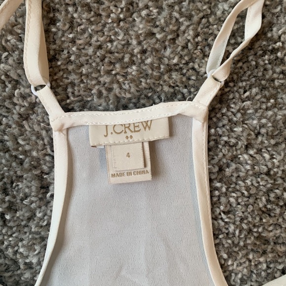 J Crew Sheer White Tank Top - Picture 3 of 3